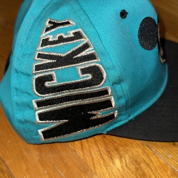 Vintage Disney Mickey Mouse Blue/Black Adjustable Snapback Hat/Cap - Picture 2 of 10